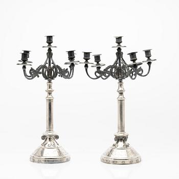 Candelabra, a pair, early 20th century.