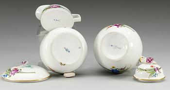 A Meissen coffee set, period of Marcolini (1774-1814).