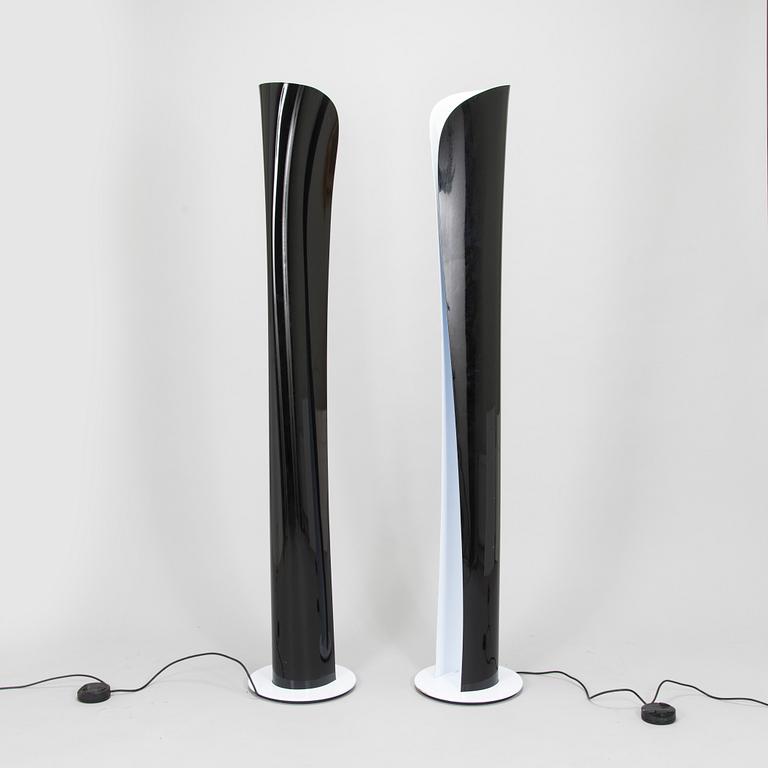 Karim Rashid, a pair floor lamp, "Cadmo", Artemide, Italy.