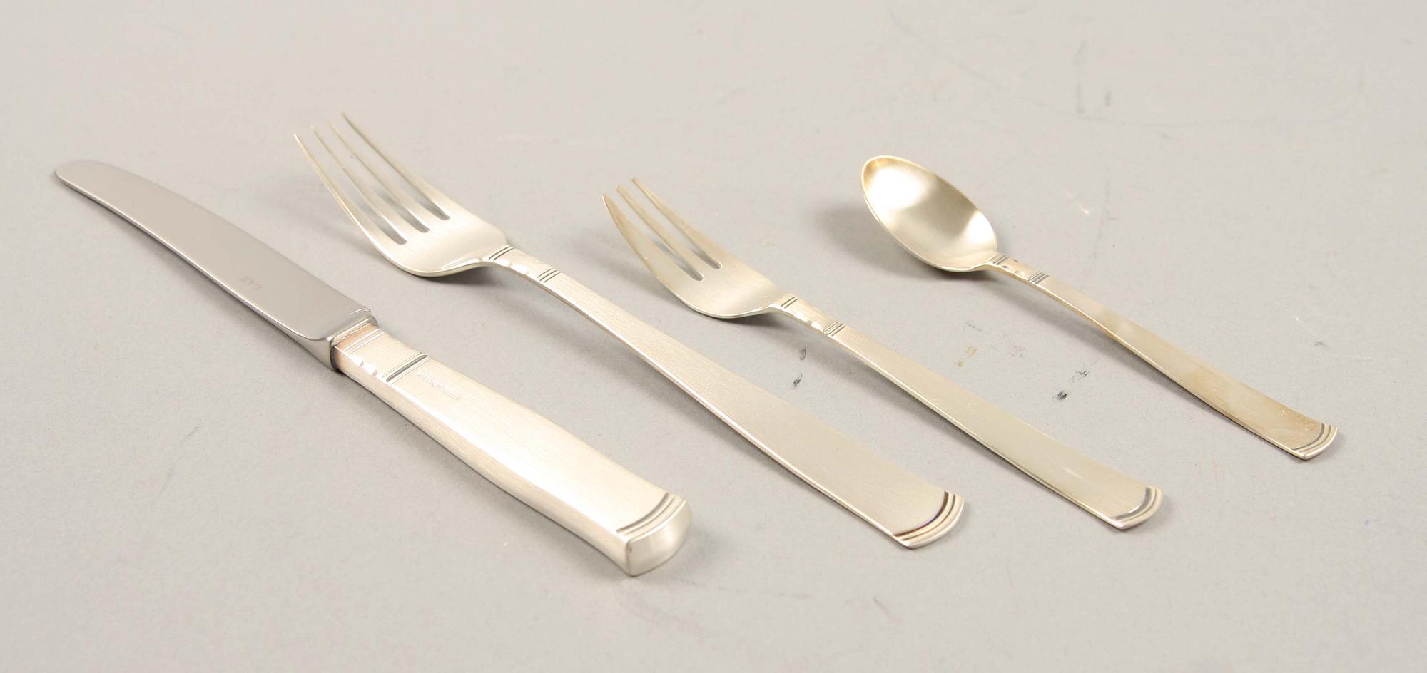 BESTICKDELAR, 36 delar, silver, "Rosenholm", GAB.