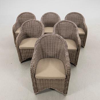 Karmstolar, 6 stycken, Brafab.