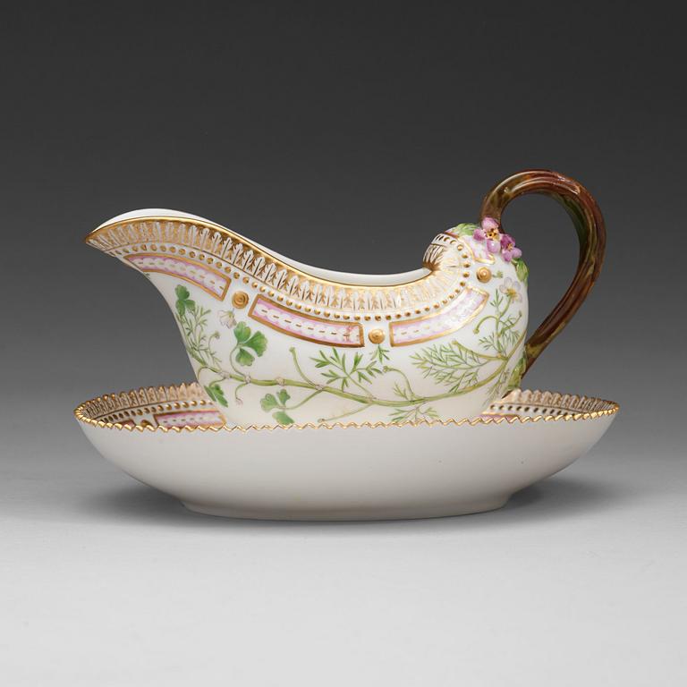 SÅSSKÅL, porslin. "Flora Danica", Kunglig Dansk, 1900-tal.