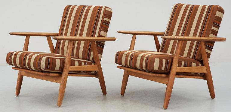 FÅTÖLJER, ett par, "Ge-240 / Cigarren", Hans J Wegner, Getama, Danmark, 1960-tal.