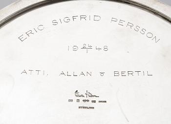 Wiwen Nilsson, skål sterling silver Lund 1947.
