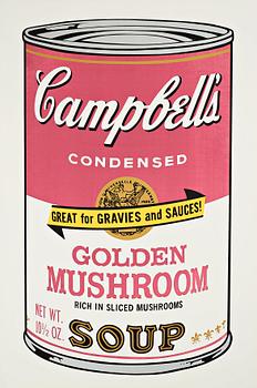 Andy Warhol, "Golden Mushroom" ur: "Campbell's soup II".