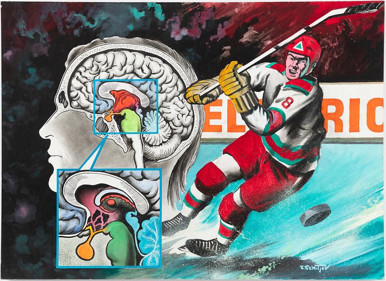 Eugen Semitjov, The Hockey Player.