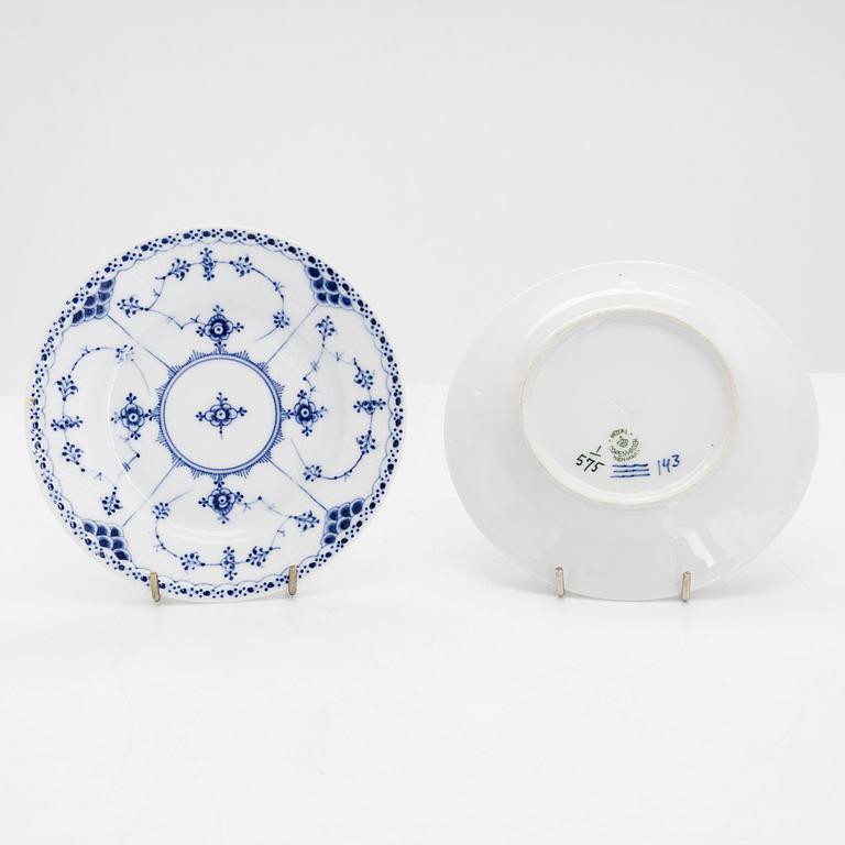 A 19-pc porcelain coffee service, "Musselmalet", Royal Copenhagen, Denmark.