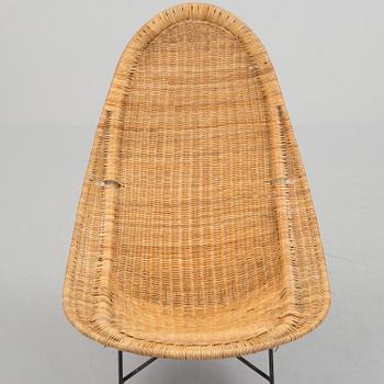 A 'Stora Kraal' rattan easy chair from Nordiska Kompaniet, 1950's.