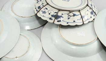 PARTI PORSLIN, 15 st, porslin, Kina och Japan, 1700/1800-tal.