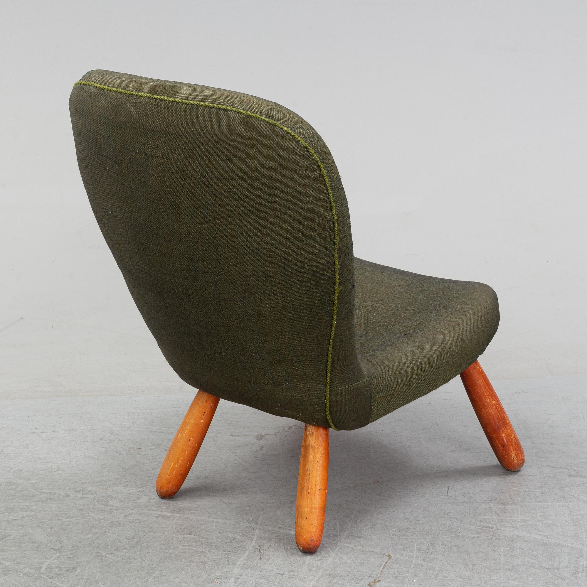 A Swedish Modern 'Clam Chair'/ 'Muslingestol', 1940's-50's.
