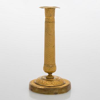 An early 19th century French Empire candlestick.