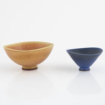 Berndt Friberg, two bowls, Gustavsberg Studio, 1950-62.