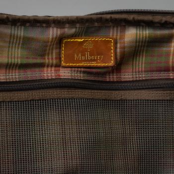 Mulberry Scotchgrain Wheeled Duffle Bag.