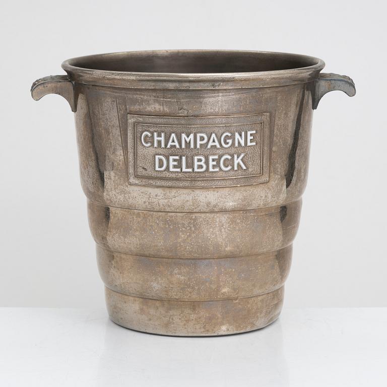 A Champagne cooler bucket, Delbeck, Argit, France.