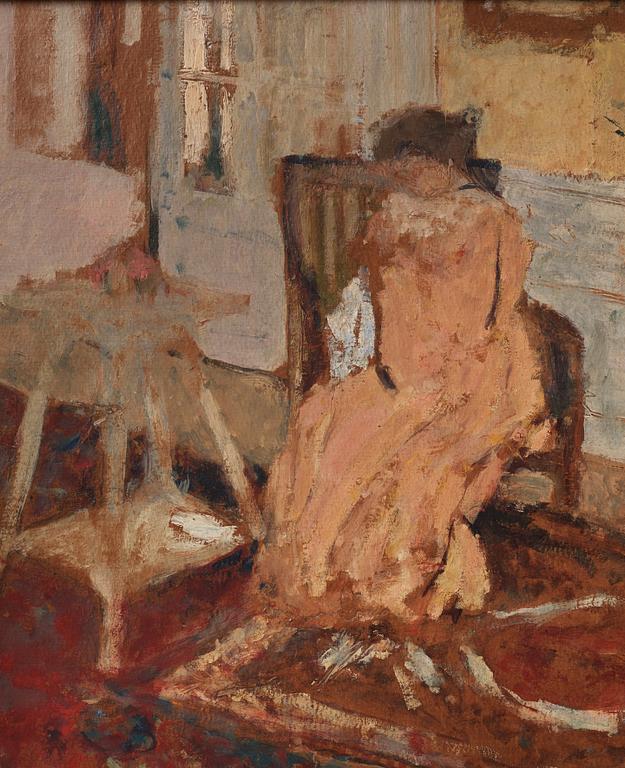 Edouard Vuillard, "Madame Arthur Fontaine au tapis de Smyrne".