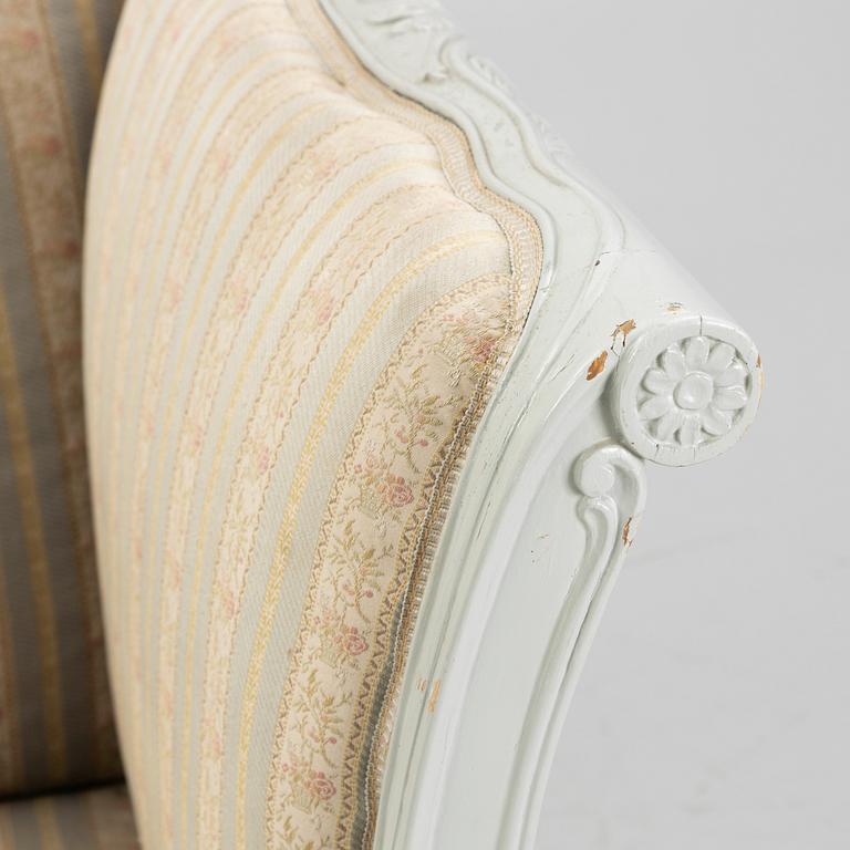 A Gustavian style sofa, 19th Century.