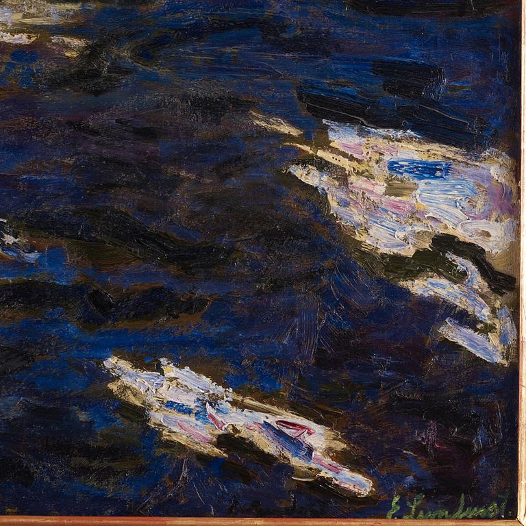Evert Lundquist, "Vid Hasselbacken - Nattstyke från Djurgården".