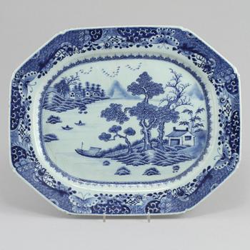 STEKFAT, porslin, Kina, 1700-tal.