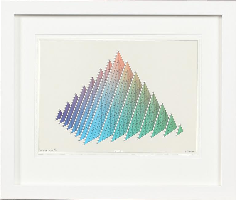 BECK & JUNG (HOLGER BÄCKSTRÖM & BO LJUNGBERG), färglitografi, signerad, daterad 1983, numrerad 59/150.