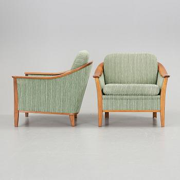 FÅTÖLJER, mahogny, omkr 1900-talets mitt.