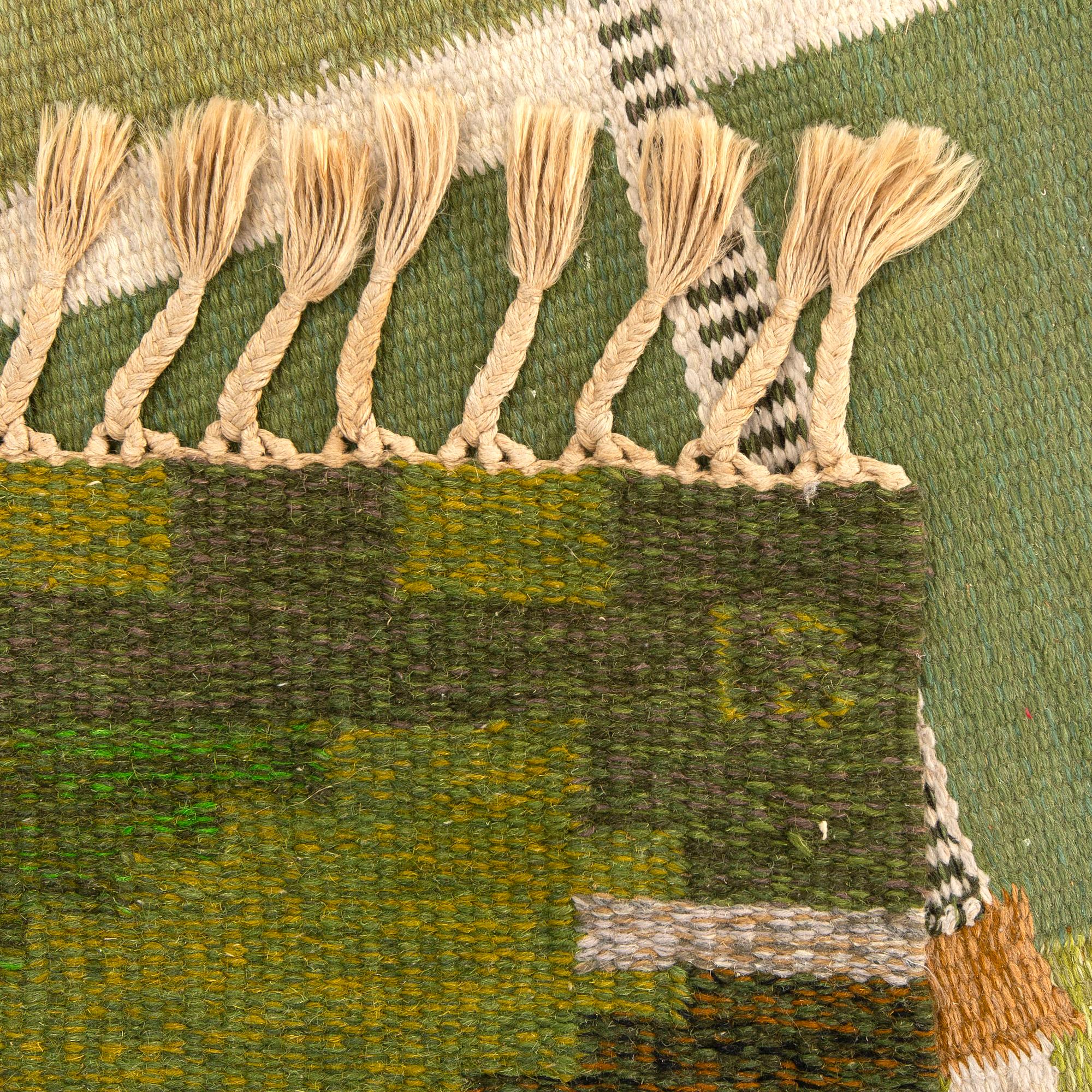 A Swedish flat weave carepet Ingegerd Silow 297x197 cm.