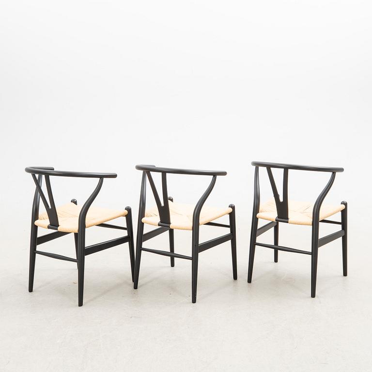 Hans J. Wegner, chairs, 6 pcs, CH-24 "The Y Chair" Carl Hansen & Son Denmark 21st century.