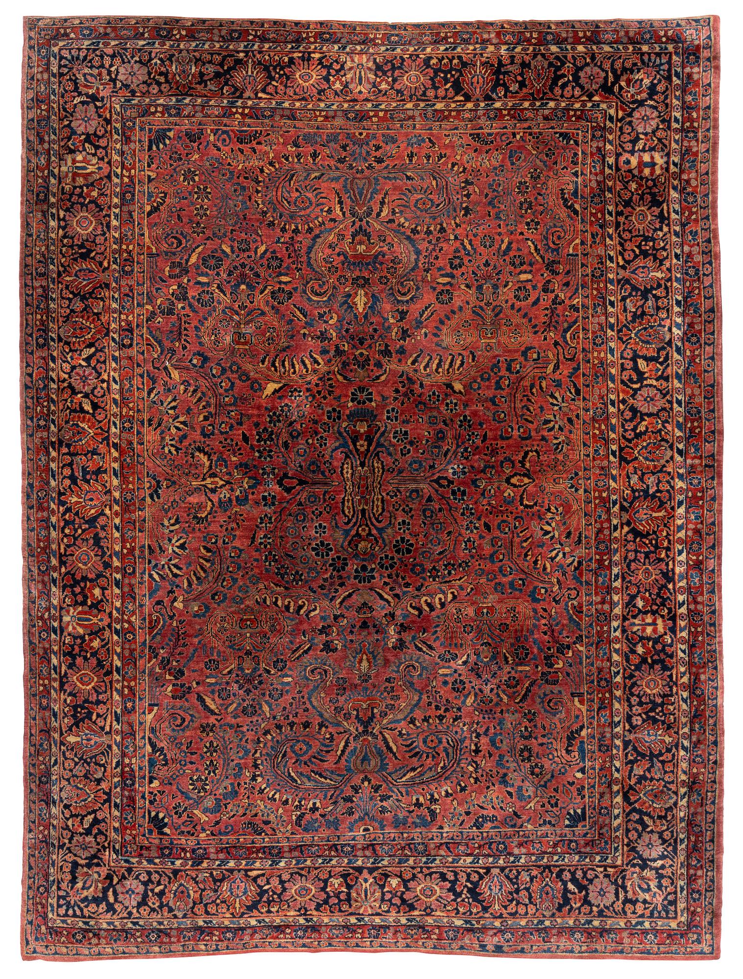 A semi-antique, so called, American Sarouk carpet, west Persia, ca 357 x 264 cm.