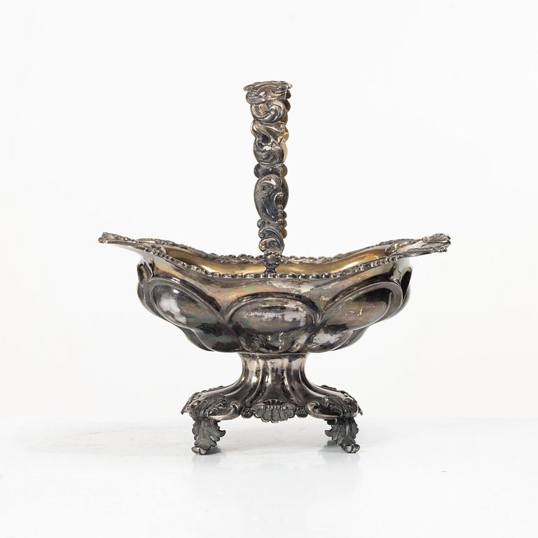Roland Mellin, sweet dish, silver, Helsinki, Finland, 1842.