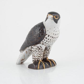 Lisa Larson, a figurine of a peregrine falcon, for Nordiska Kompaniet in cooperation with WWF, Gustavsberg.