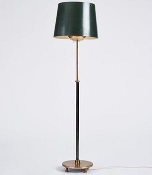 Josef Frank, a brass and lacquered floor lamp, Svenskt Tenn, model 2564, Sweden 1950-60s.