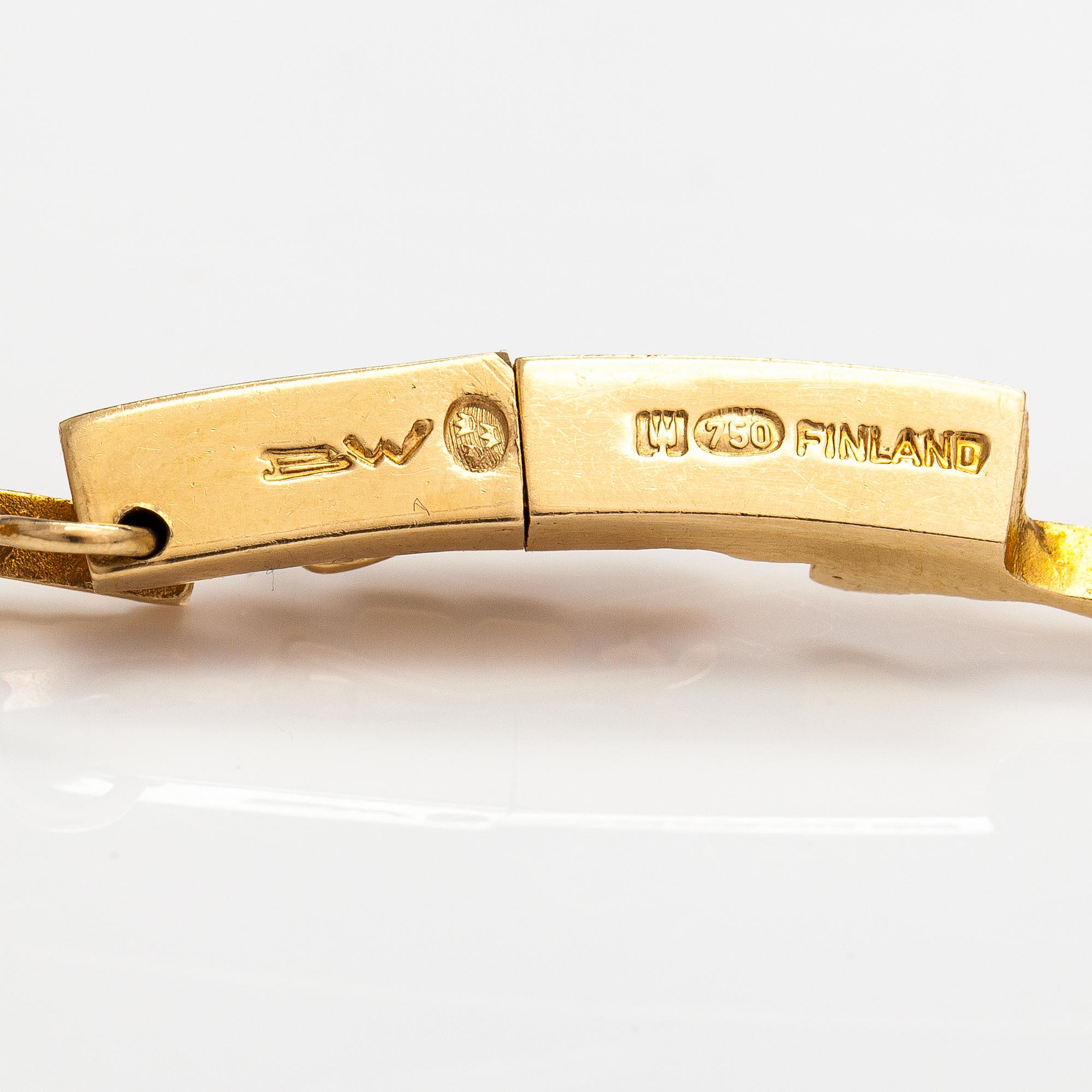 Björn Weckström, Halsband "Tundra", 18K guld. Lapponia.