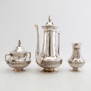 EV Mandhal coffee service 3 dlr silver-plated mid-20th century.