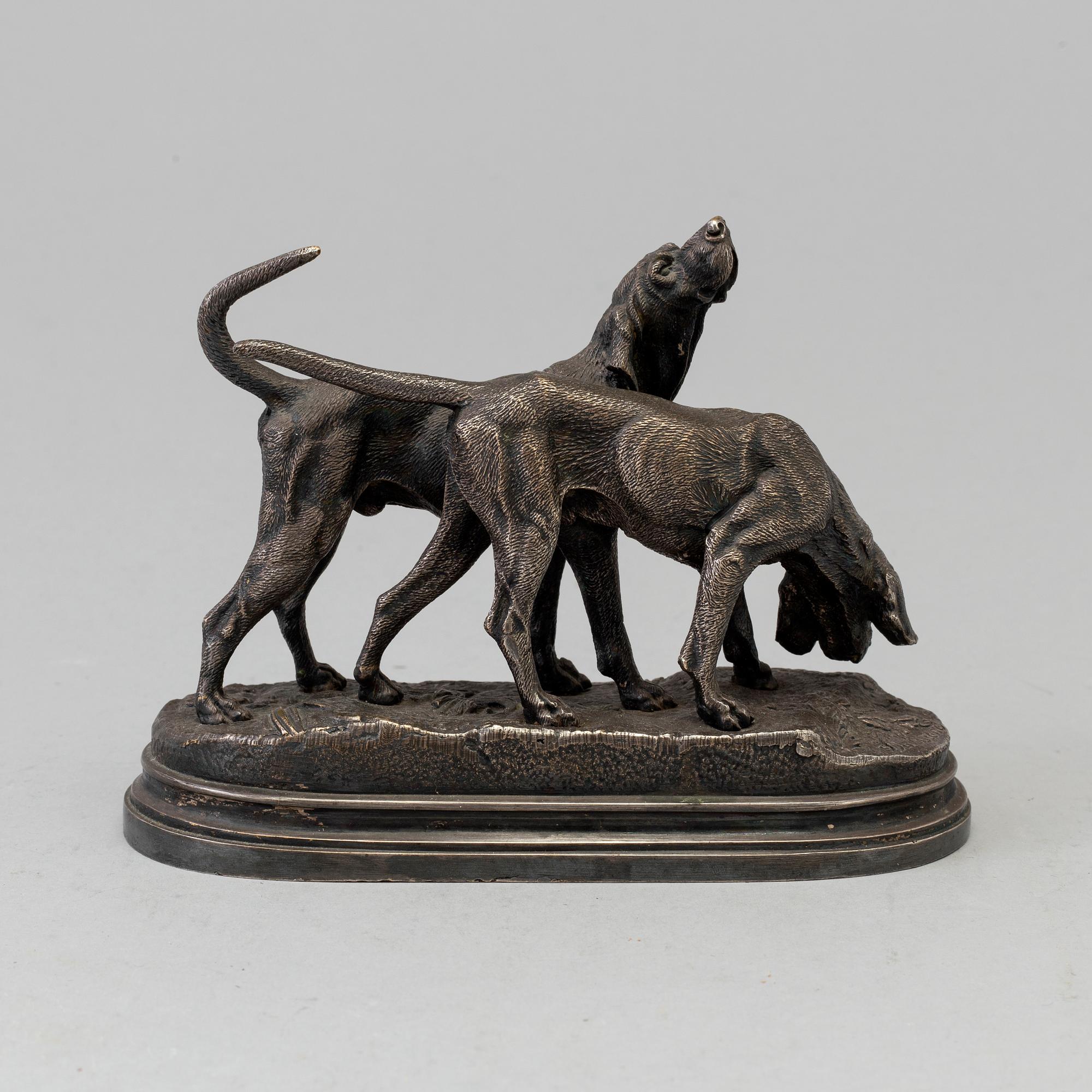 ALFRED DUBUCAND, after, metal sculpture, 19th/20th century.