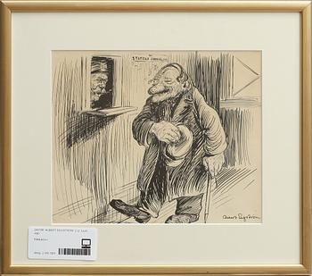 ALBERT ENGSTRÖM, tusch, 2 st, sign.