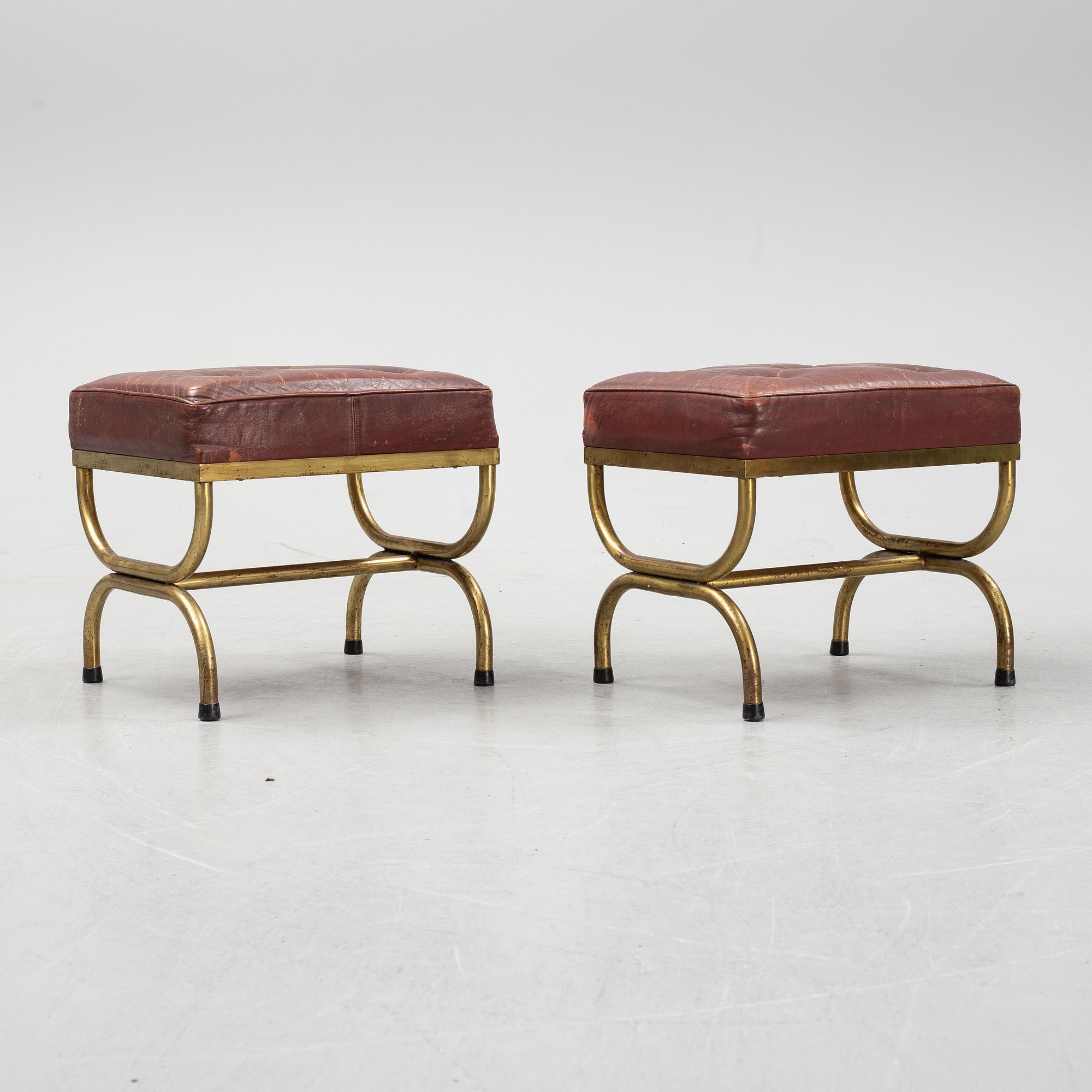 A pair of late 20th century stools.