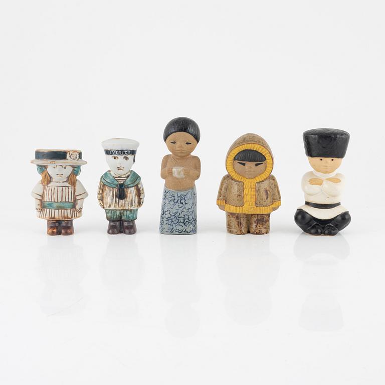 Lisa Larson, a group of eight figurines, Gustavsberg.