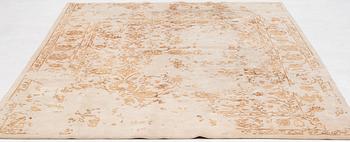 Rug, India, wool and so-called bamboo silk, approx. 299 x 204 cm.
