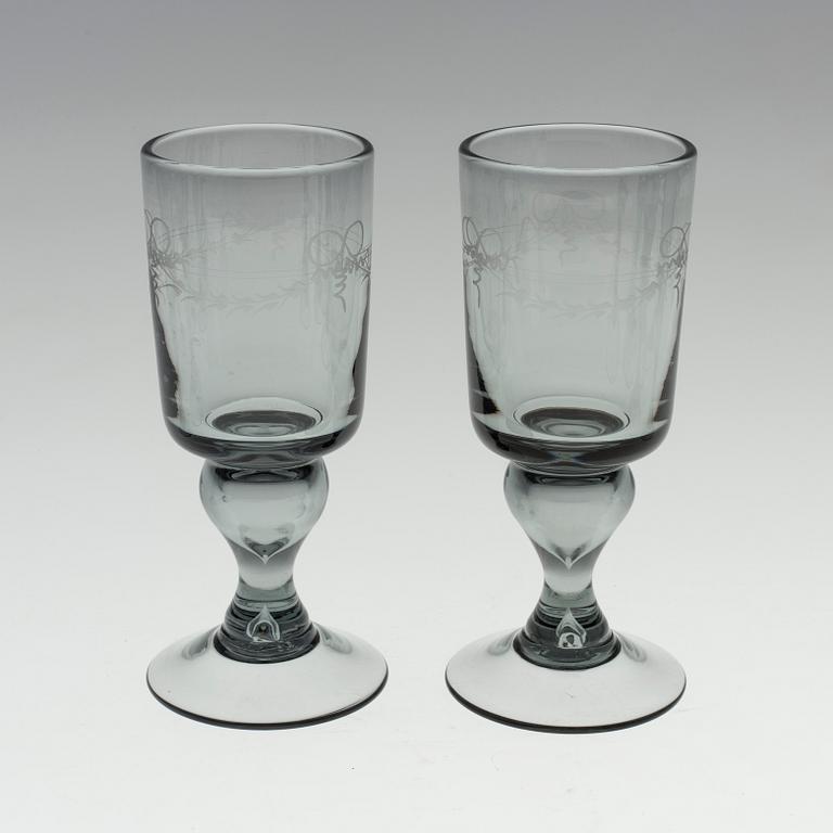 A set of 12 "Antik" wine glasses by Reimyre.