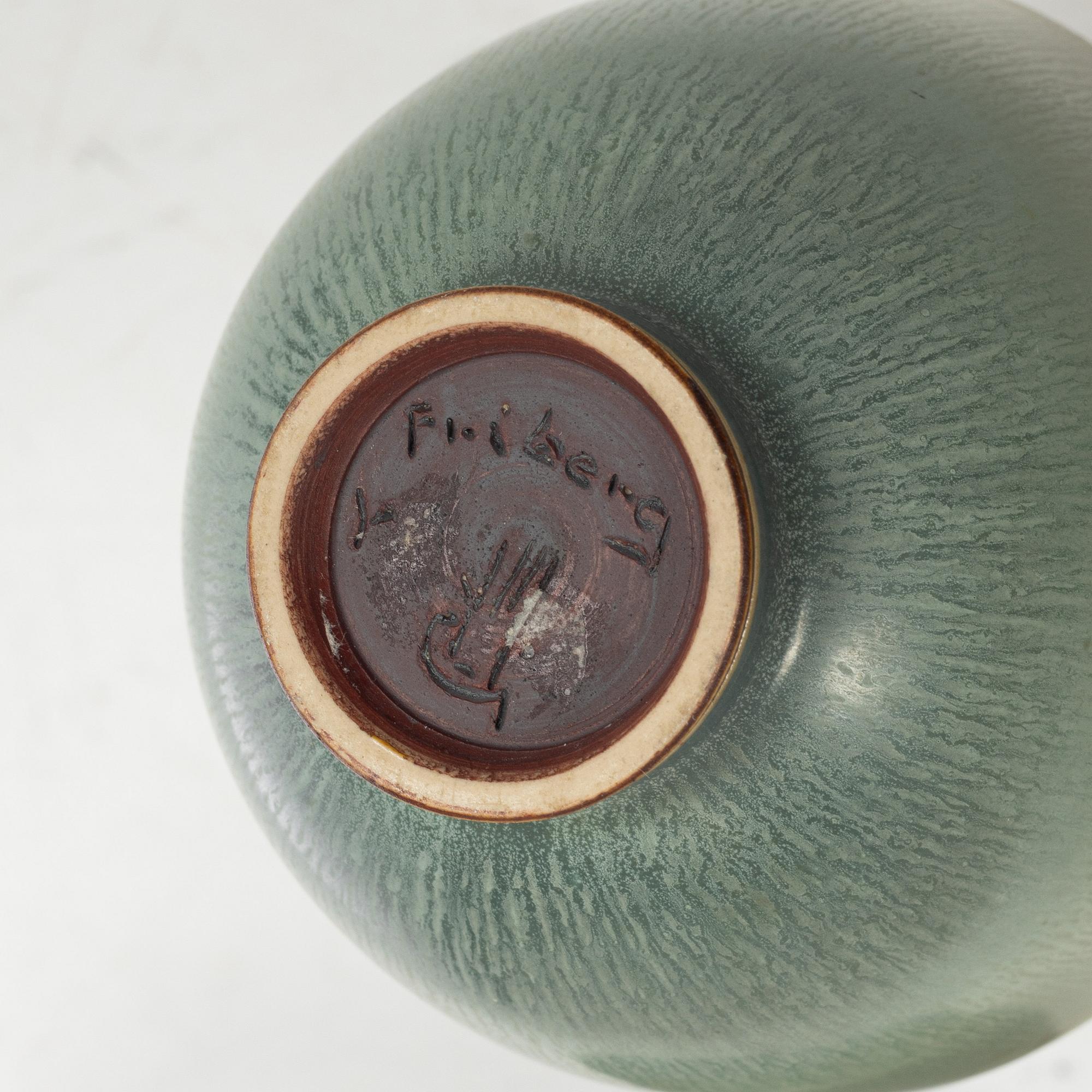 Berndt Friberg, two stoneware bowls, Gustavsberg Studio 1954 and 1957.