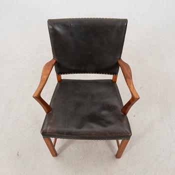 Karl Erik Ekselius, a teak and leather armchair.