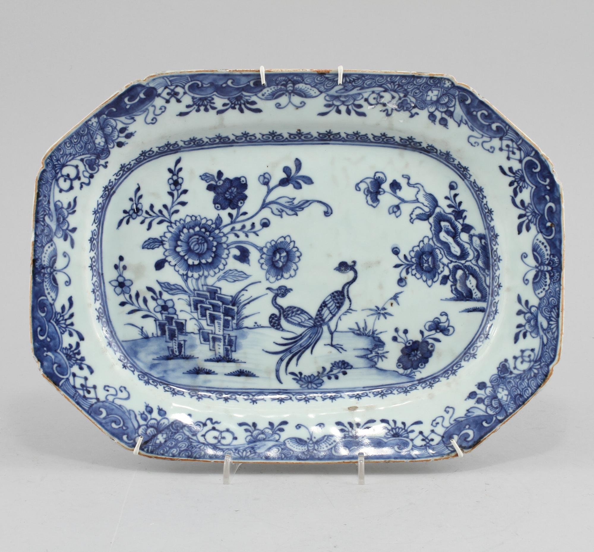 STEKFAT, porslin, Kina, 1700-tal.