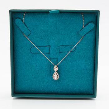 Pendant, 14K rose gold with brilliant-cut diamonds.