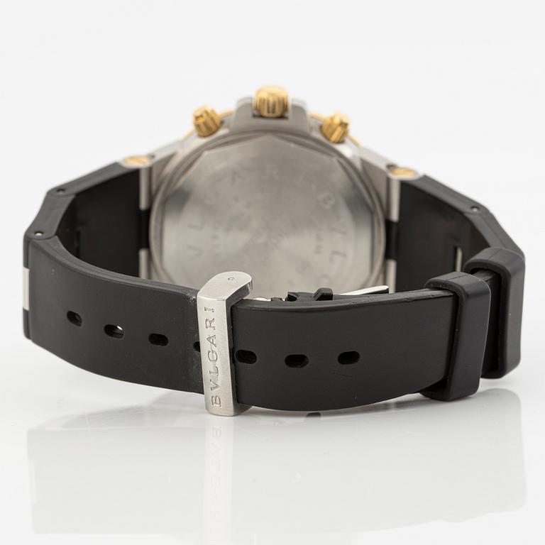 Bvlgari, Diagono GMT, wristwatch, 40 mm.
