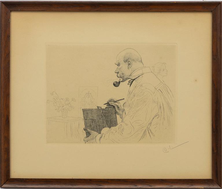 Carl Larsson, "Självporträtt".