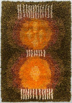 Elsa Koivu, a Finnish long-pile rug. Ca. 158x110 cm.