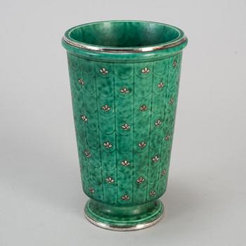 'Argenta' vase and plate, Gustavsberg.