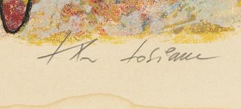 Theo Tobiasse, Mapp med 18 färglitografier, "Un hommage à H.C. Andersen".