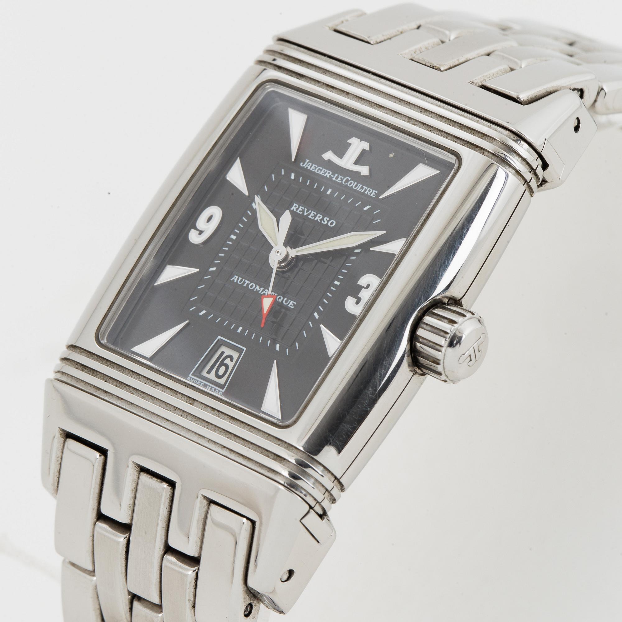 JAEGER-LE COULTRE, Reverso Gran´Sport, armbandsur, 26,5 x 31 (43,5) mm.