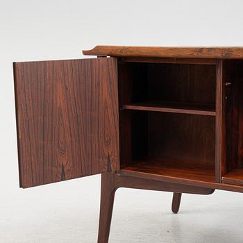 A rosewood-veneered desk, HP Hansen, Denmark, 1950's/60's.