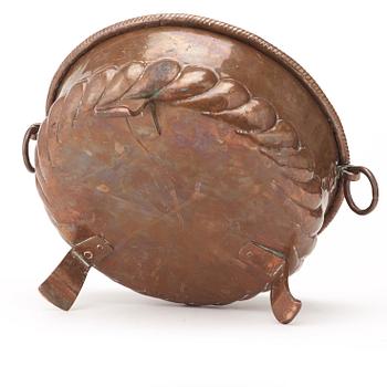 A repousse copper wine cooler, Denmark Copenhagen 1762.